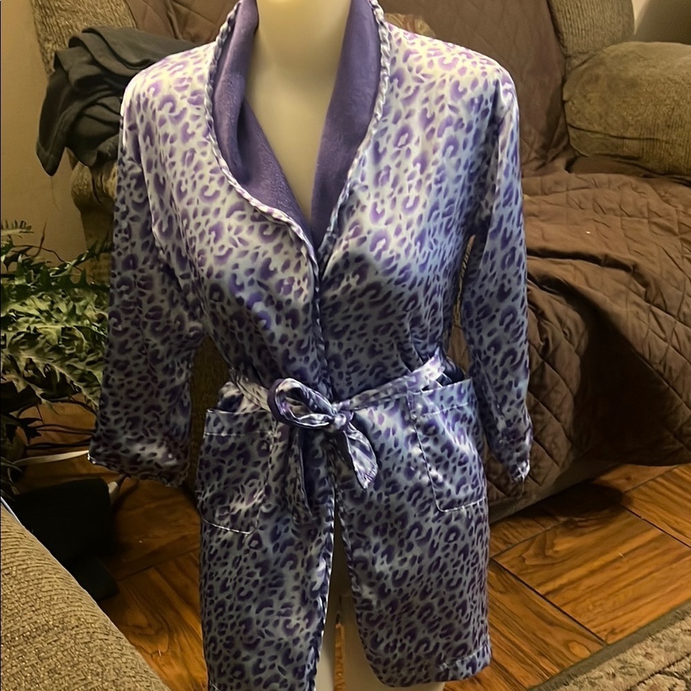 Limited Too Purple Satin Robe